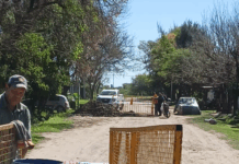 Las Toscas: Trabajos en la red cloacal