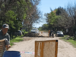 Las Toscas: Trabajos en la red cloacal