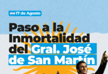 Villa Ocampo: Conmemoración del Paso a la Inmortalidad del General San Martín