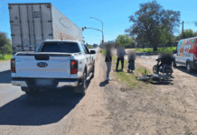 Las Toscas: Un motociclista fue trasladado al Samco tras un choque sobre la Ruta 11