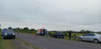 Las Toscas: Una mujer fue trasladada al Samco tras un choque sobre la Ruta 11