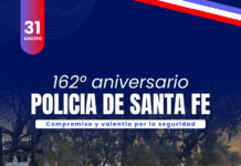 31 de Agosto: 162° Aniversario de la Policía de Santa Fe