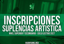 Están abiertas las inscripciones a suplencias de Educación Artística para el ciclo lectivo 2027