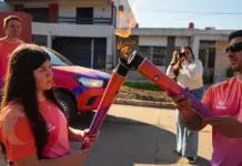 Juegos Suramericanos 2026: La Antorcha llegó a Villa Ocampo