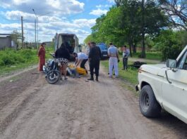 Villa Ocampo: Dos personas fueron trasladadas al Samco tras chocar con un equino