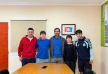 Las Toscas: Iván Sánchez recibió a nadadores tosquenses que competirán en Paraguay y Brasil