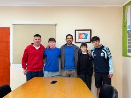 Las Toscas: Iván Sánchez recibió a nadadores tosquenses que competirán en Paraguay y Brasil