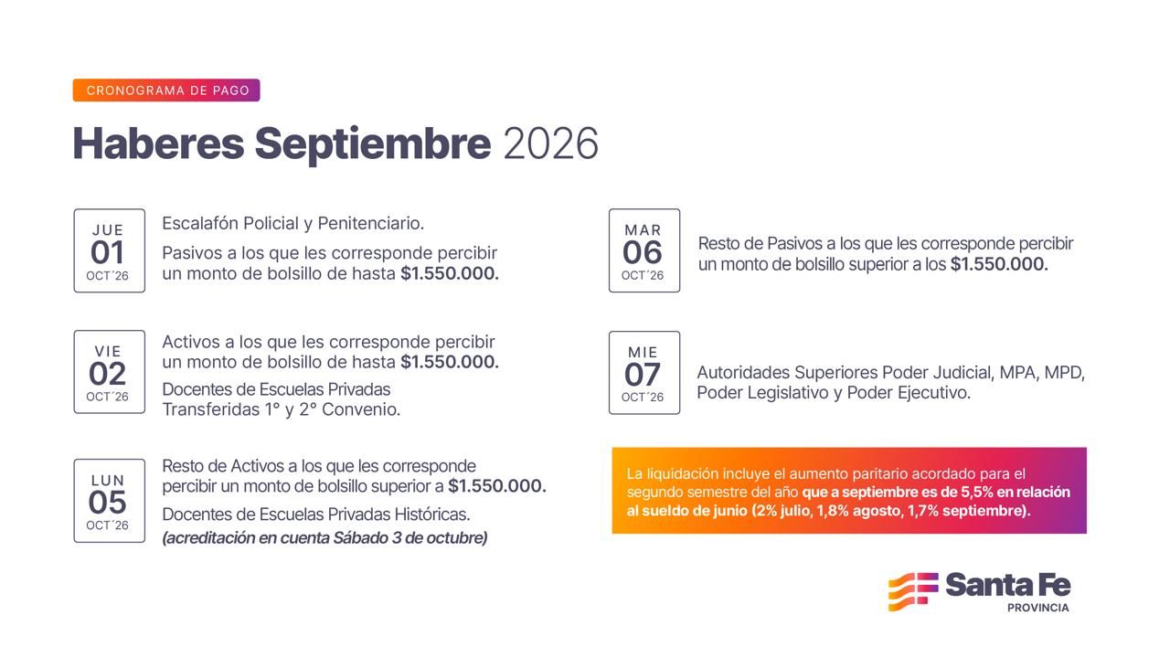 pago septiembre