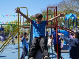 Villa Ocampo: Se reinauguró la Plaza Raúl Alfonsín en el barrio FOPROVI