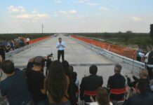 Pullaro inauguró nuevos puentes de hormigón en la Ruta Provincial 98s, entre Moussy y La Sarita