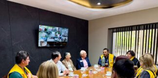 Villa Ocampo: El intendente recibió la visita de autoridades del Club de Leones