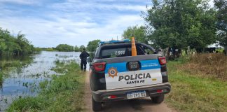 Villa Ocampo: Monitorean la crecida del Paraná y el avance del agua sobre la Ruta 32