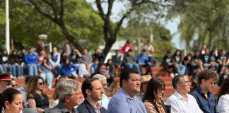 El Intendente Cristian Marega acompañó el Acto Protocolar por el 11.º Aniversario de Florencia como ciudad