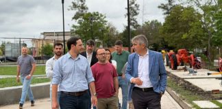 Villa Ocampo: El intendente recibió a autoridades provinciales para recorrer obras