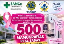 Villa Ocampo: Ya se realizaron 500 mamografís gratuitas en el SAMCO