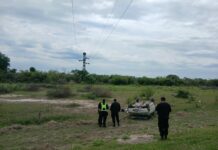 Tacuarendí: Una mujer despistó con su automóvil sobre la Ruta Nacional 11