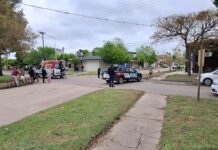 Villa Ocampo: Una motociclista fue trasladada al hospital tras un choque