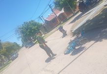 Villa Ocampo: Un ciclista fue hospitalizado tras un choque con una motocicleta